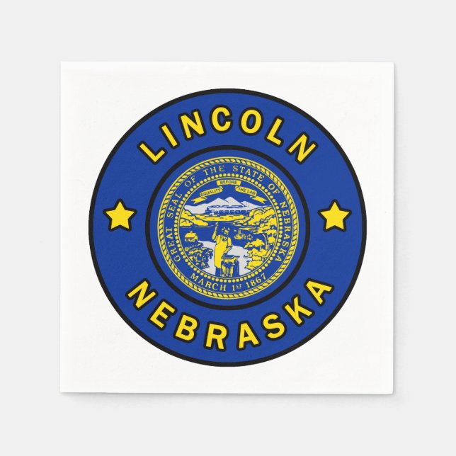 Lincoln Nebraska Pappersservett (Framsidan)