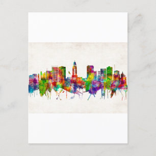 Lincoln Nebraska Skyline Helg Vykort