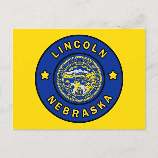 Lincoln Nebraska Vykort (Framsida)