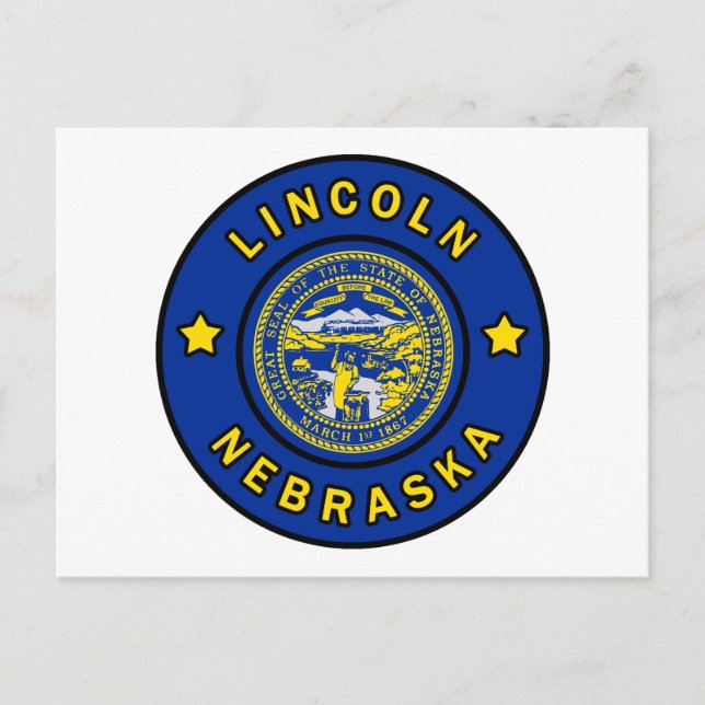 Lincoln Nebraska Vykort (Framsida)