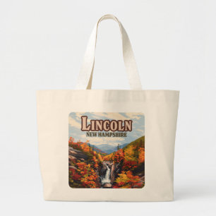 Lincoln New Hampshire Franconia Falls Autumn Jumbo Tygkasse