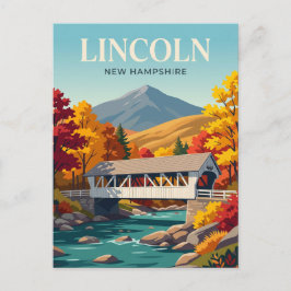 Lincoln New Hampshire Vykort