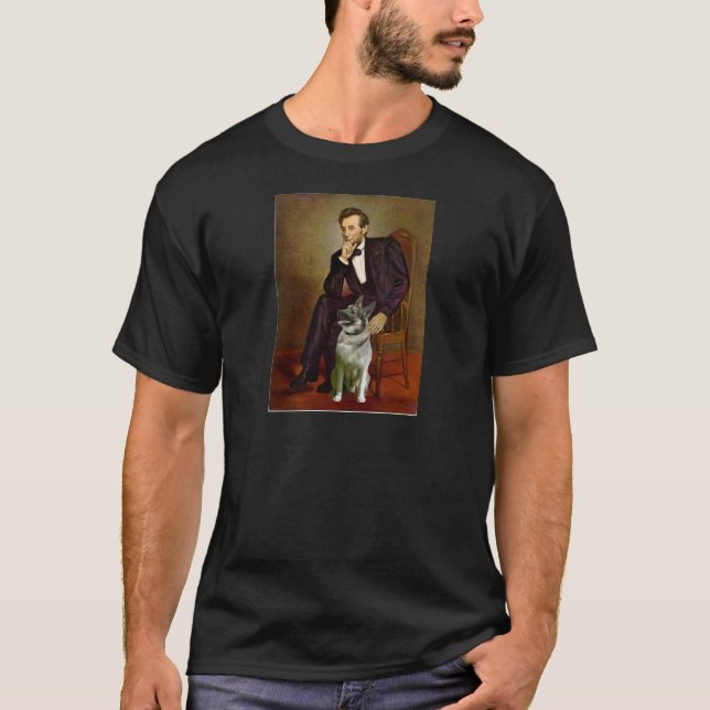 Lincoln - Norsk älghund T-shirt (Framsida)