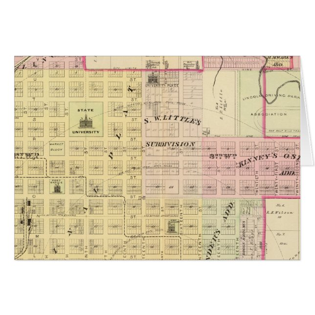 Lincoln North, Nebraska Hälsningskort (Framsidan Horizontal)