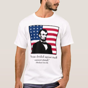 Lincoln och citationstecken t-shirt
