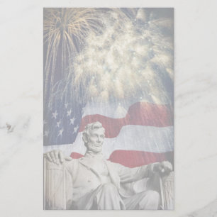 Lincoln och Fireworks Brevpapper