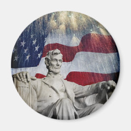 Lincoln och Fireworks Magnet