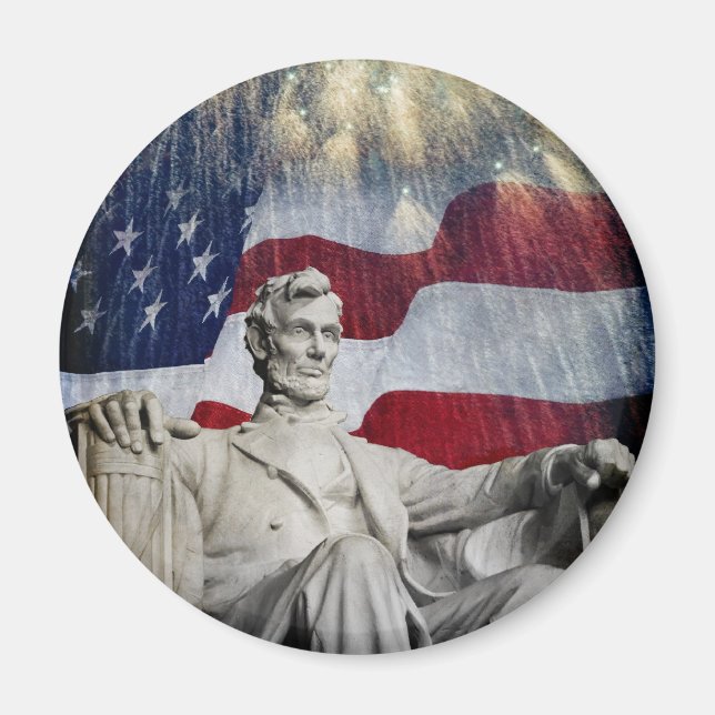 Lincoln och Fireworks Magnet (Framsidan)