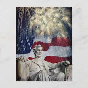 Lincoln och Fireworks Vykort