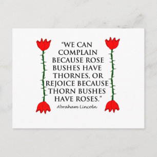 Lincoln: om Thornes och Rosor (två Rosor). Vykort