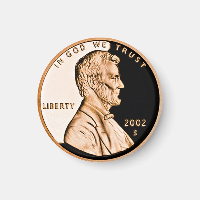 Lincoln Penny 2002 Classic Magnet (Framsidan)