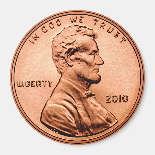 Lincoln Penny Classic Magnet (Framsidan)