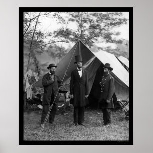 Lincoln, Pinkerton och McClernand 1862 Poster