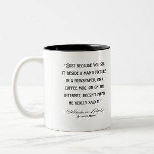 Lincoln Quote Två-Tonad Mugg