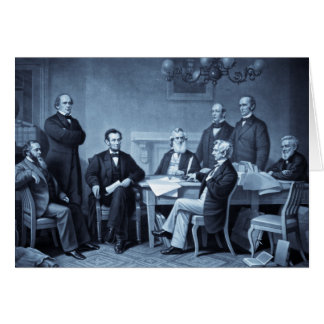 Lincoln Reading the Emancipation Proclamation Hälsningskort