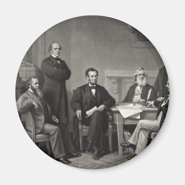 Lincoln Reading the Emancipation Proclamation Magnet (Framsidan)