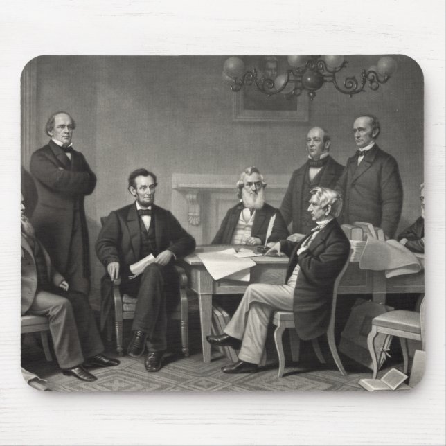 Lincoln Reading the Emancipation Proclamation Musmatta (Framsidan)