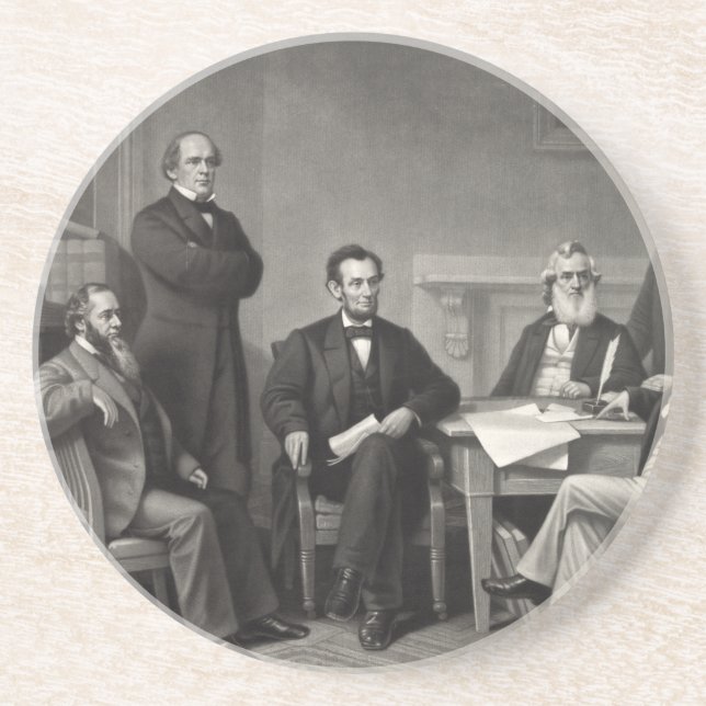 Lincoln Reading the Emancipation Proclamation Underlägg (Framsidan)