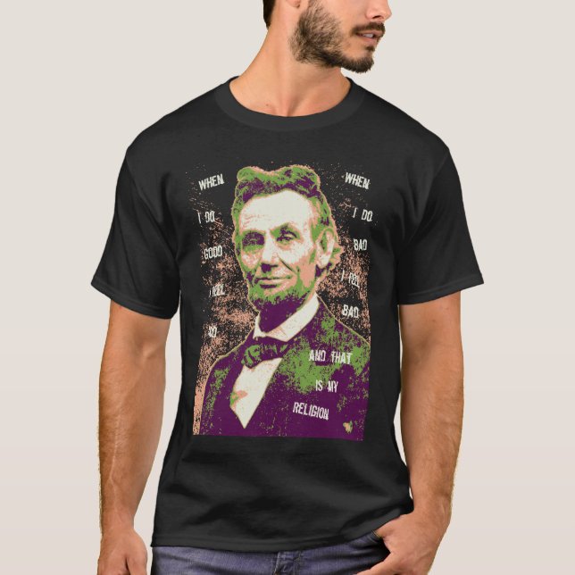 Lincoln-Religion-DKT Tee Shirt (Framsida)