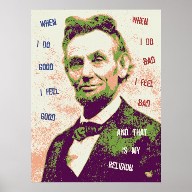 Lincoln Religion Poster (Framsidan)