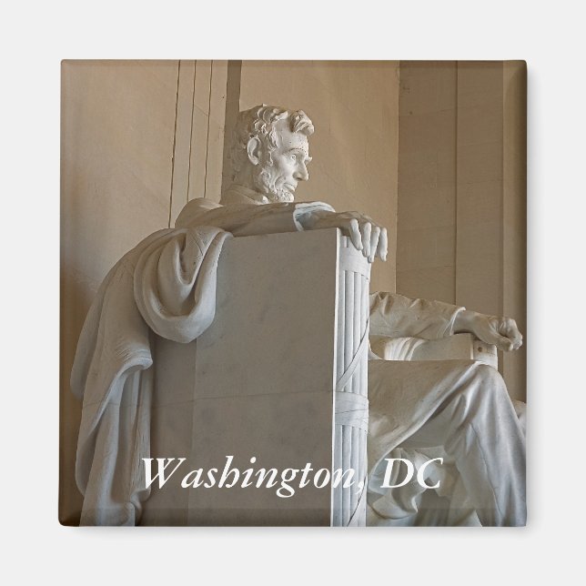 Lincoln Sideways Statue Magnet (Framsidan)
