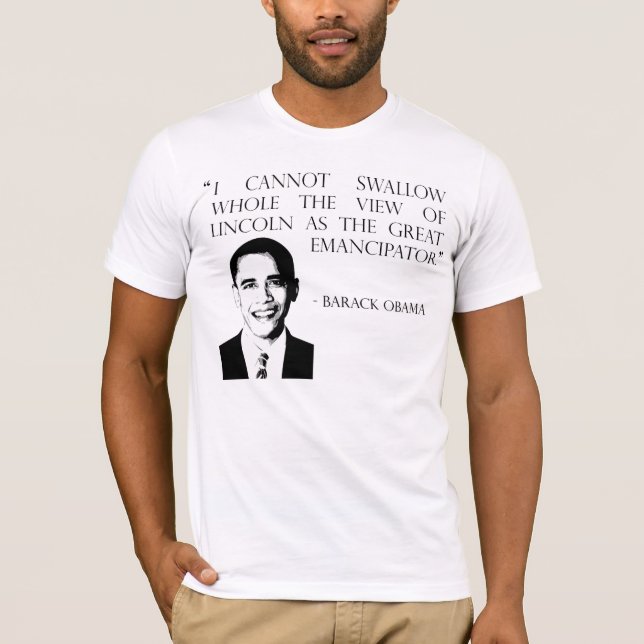 Lincoln som den underbara emancipatoren tee shirt (Framsida)