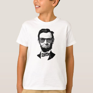 Lincoln som ha på sig solglasögon t-shirt