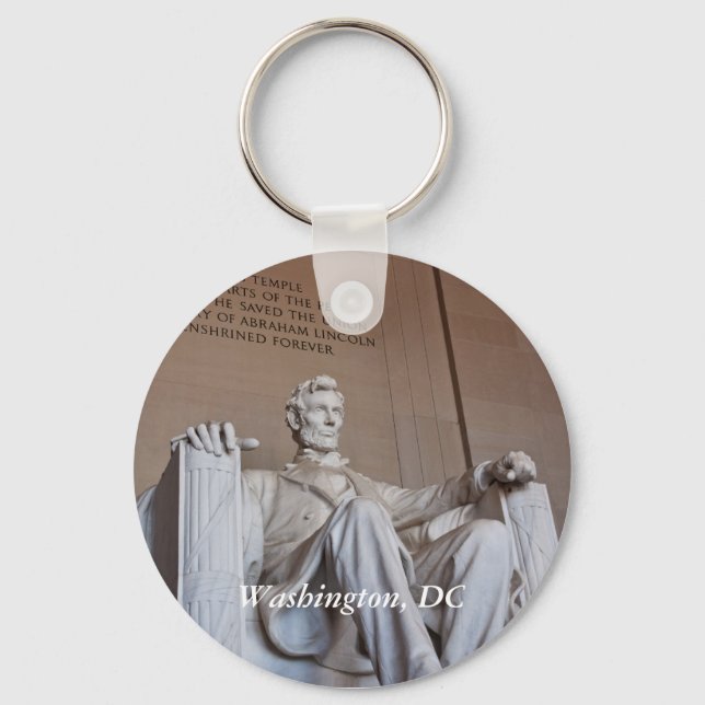 Lincoln Statue Keychain Nyckelring (Framsida)
