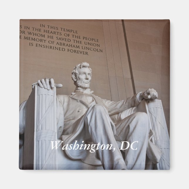 Lincoln Statue Magnet (Framsidan)