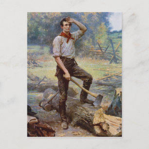 Lincoln the Rail Splitter by Jean L. Gerome Ferris Vykort