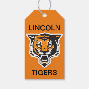 LINCOLN TIGERS Gift Märkres Presentetikett