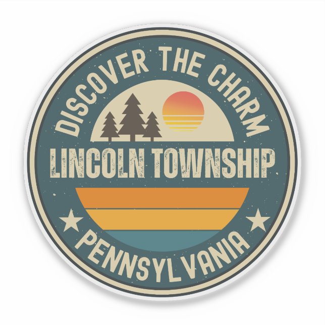 Lincoln township, Pennsylvania Klistermärken (Framsida)