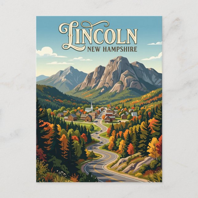 Lincoln USA Vykort (Framsida)