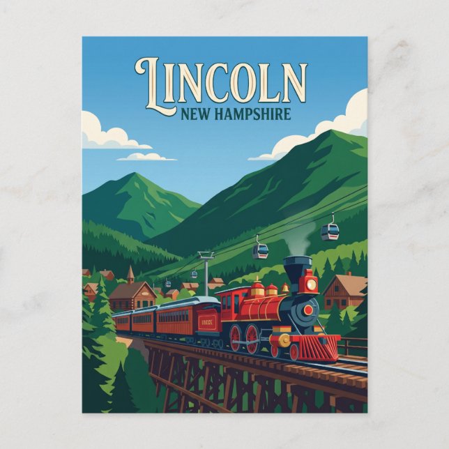 Lincoln USA Vykort (Framsida)