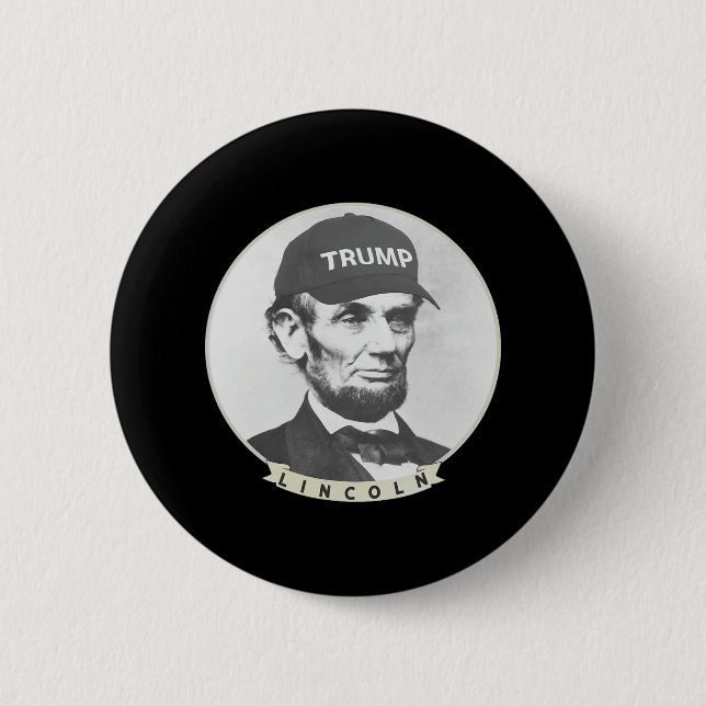 Lincoln Wearing Trump Hat - Funny Abe Merica Abrah Knapp (Framsida)