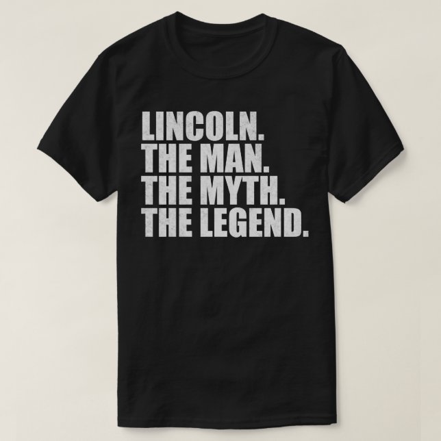 LincolnLincoln Namn Lincoln gav namn T Shirt (Design framsida)