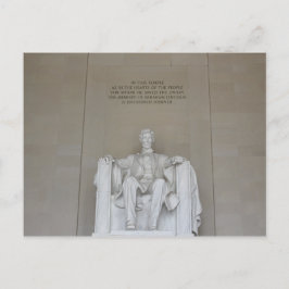 Lincolnminnesmärket vykort Washington DC studiebes