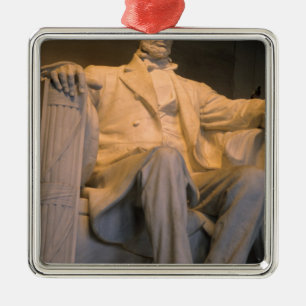 Lincolnmonumentet i Washington DC. Julgransprydnad Metall