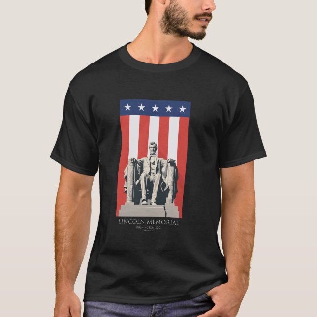 Lincolnmonumentet Washington DC T Shirt (Framsida)