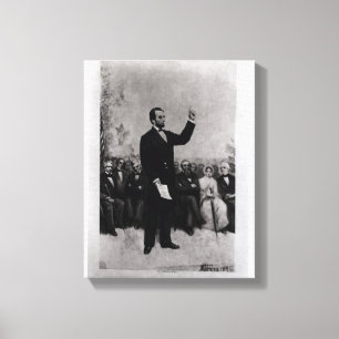 Lincolns adress på Gettysburg, 1895 Canvastryck