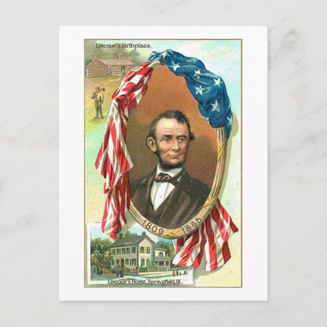 Lincoln's Birthplace Vykort (Framsida)