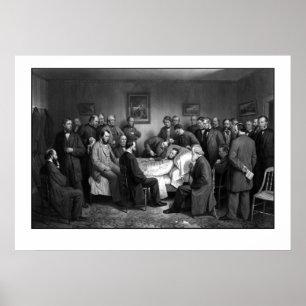Lincoln's Deathbed Poster