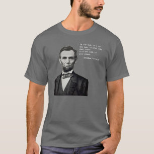Lincolns liv i din årsmanar mörk för T-tröja Tee