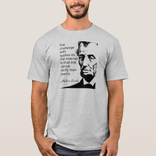 Lincolns T-shirt-citat Tee Shirt