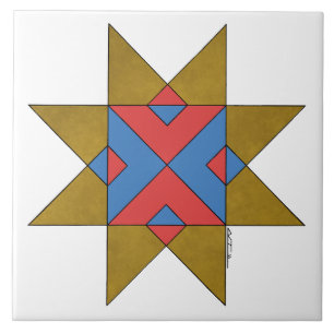 Lincolnshire Auseklis Witch Mark Kakelplatta