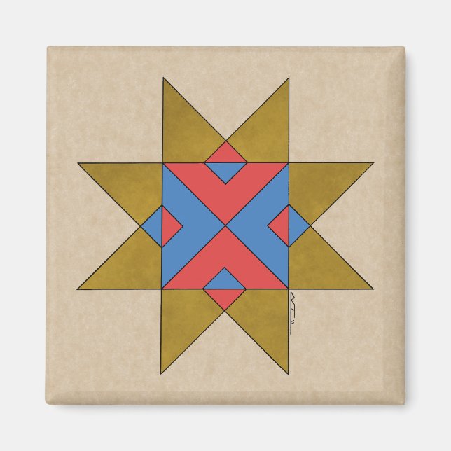 Lincolnshire Auseklis Witch Mark Magnet (Framsidan)