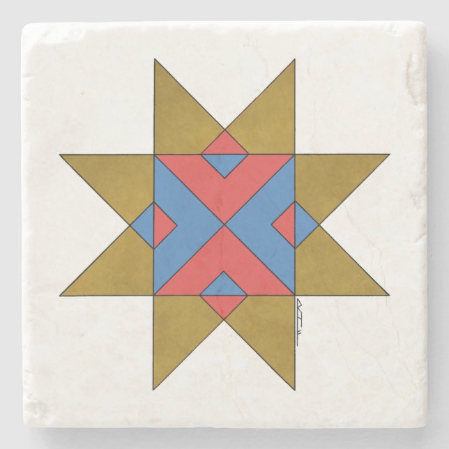 Lincolnshire Auseklis Witch Mark Stenunderlägg (Framsidan)