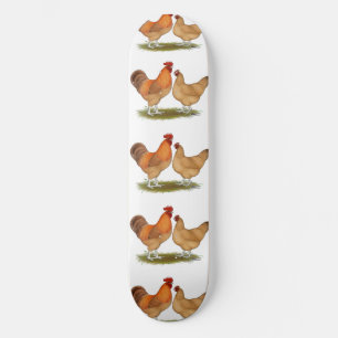 Lincolnshire Buff Chickens Mini Skateboard Bräda 18,7 Cm