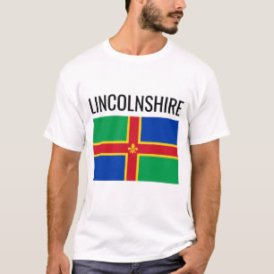 Lincolnshire / English County Flagga T Shirt