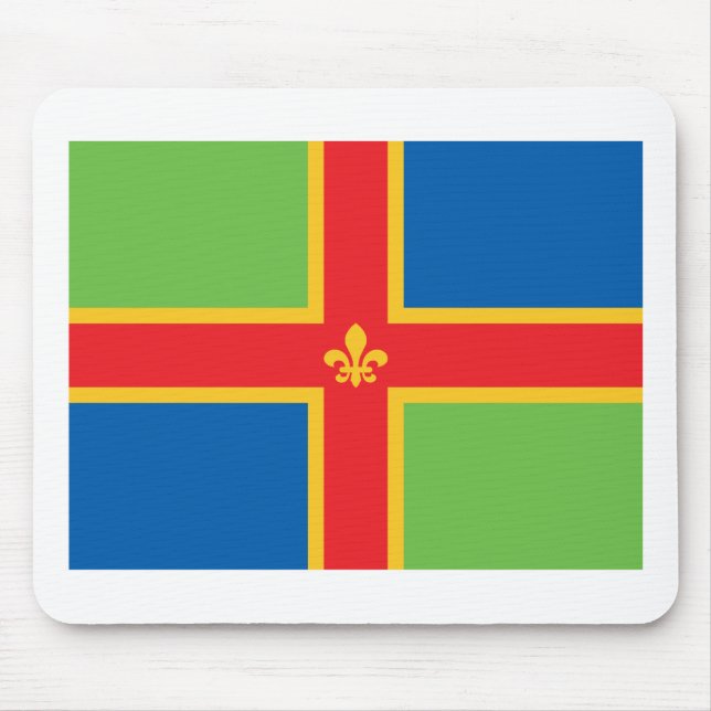 Lincolnshire flagga musmatta (Framsidan)